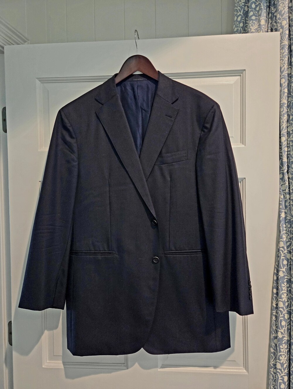 Sid Mashburn Dark Navy Two-Button Men's Blazer